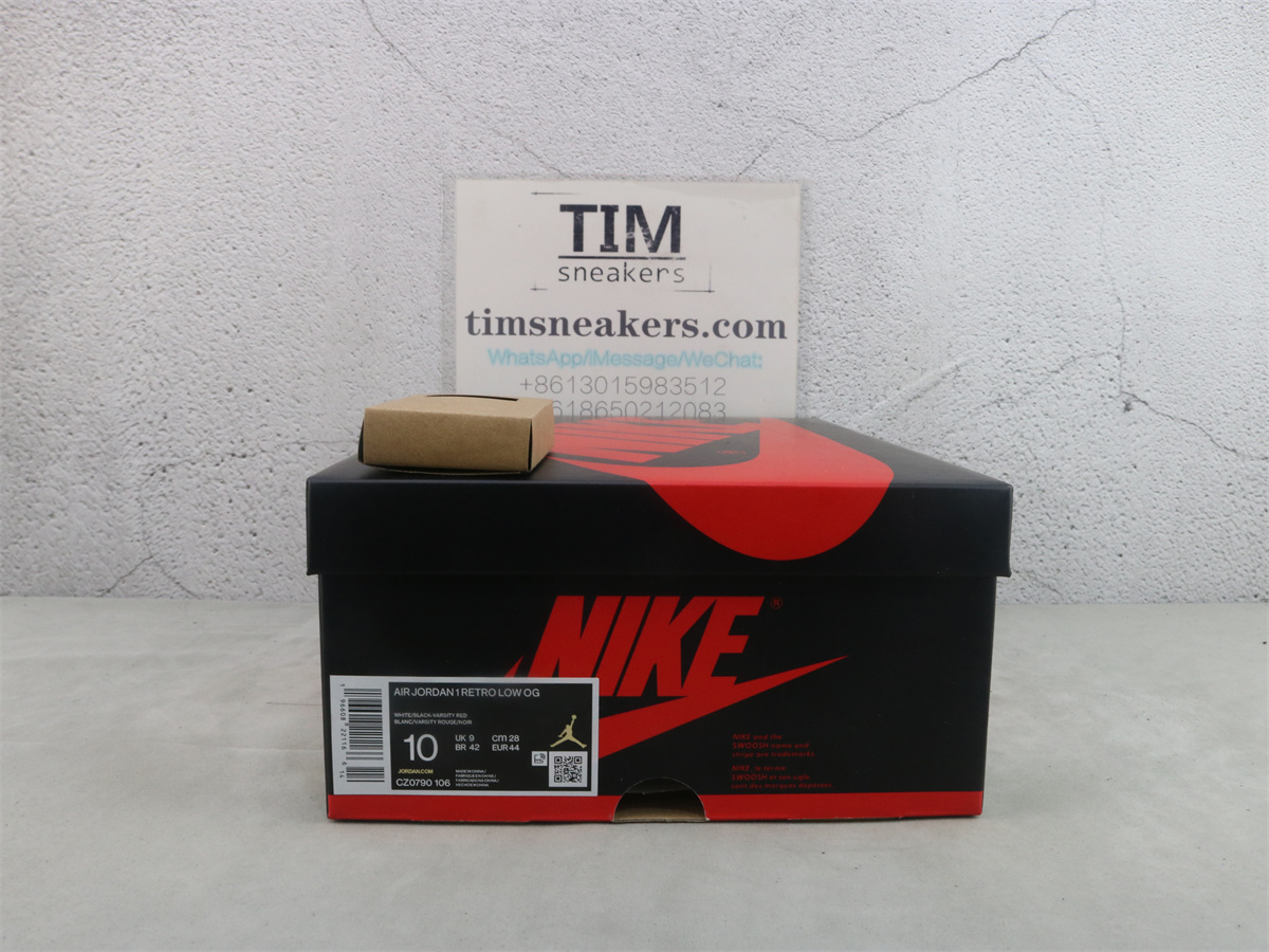 LJR Batch Air Jordan 1 Retro Low OG Black Toe CZ0790-106